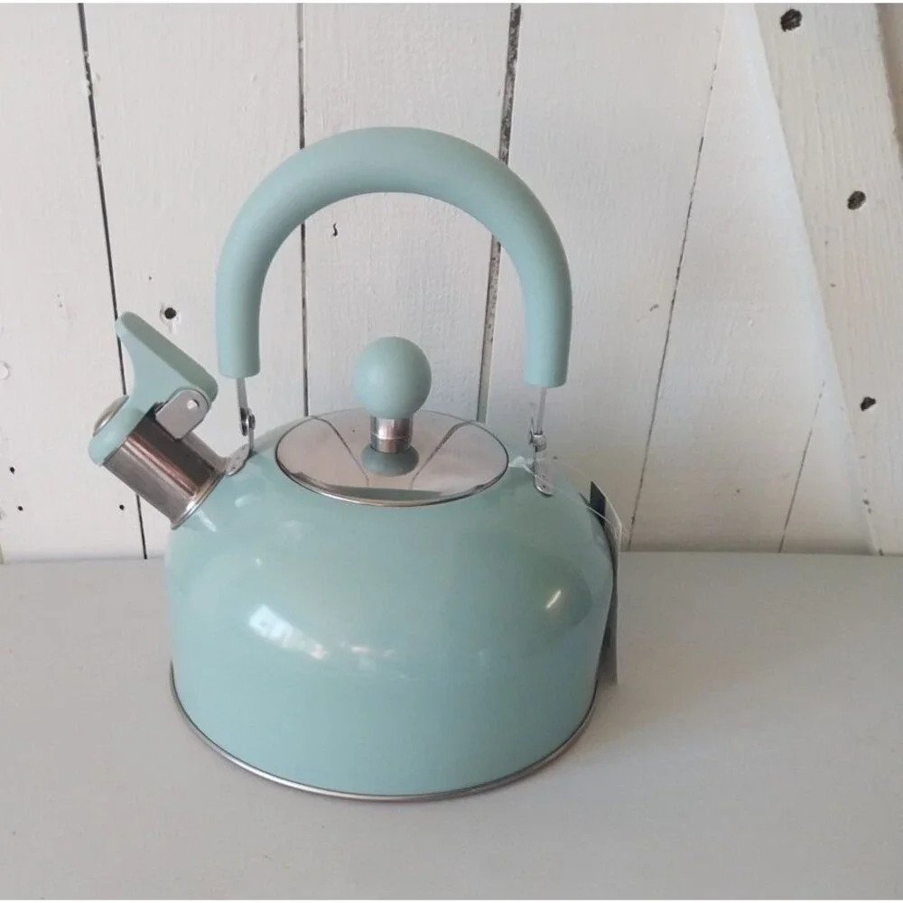 NEW Classic Stainless Steel Whistling Tea Kettle Pot 2 Quart Qt. Kitchen Coffee